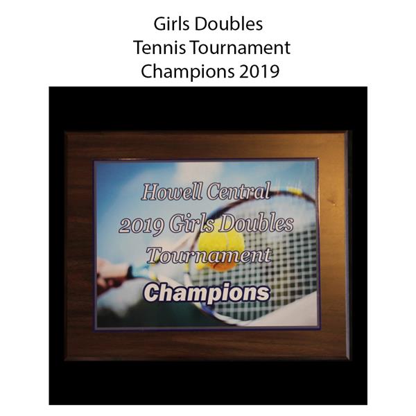 2019 Girls Doubles Tennis Tournament Champions 